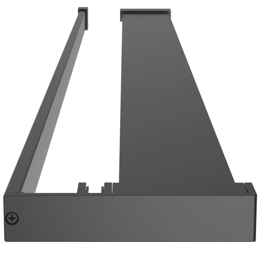 Shower Shelf for Walk-in Shower Wall Black 39.4" Aluminum