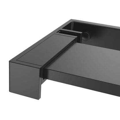 Shower Shelf for Walk-in Shower Wall Black 39.4" Aluminum