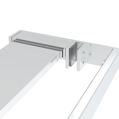 Shower Shelf for Walk-in Shower Wall Chrome 90 cm Aluminium