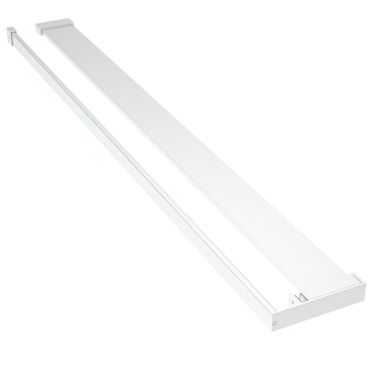Shower Shelf for Walk-in Shower Wall Chrome 100 cm Aluminium