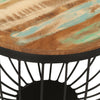 Coffee Table Ø19.7"x13.8" Solid Wood Reclaimed and Steel