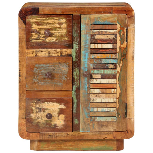Sideboard with 3 Drawers 55x30x70 cm Solid Wood Reclaimed