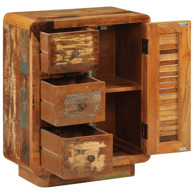 Sideboard with 3 Drawers 55x30x70 cm Solid Wood Reclaimed