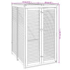 Single Garbage Bin Shed 70x89x117 cm Solid Wood Acacia