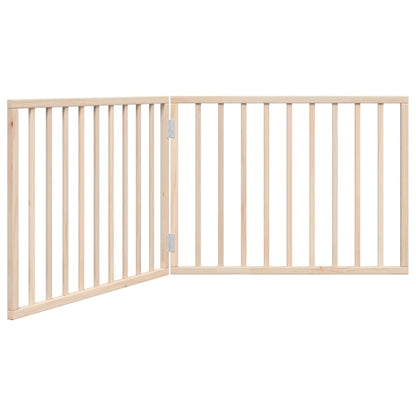 Dog Gate Foldable 2 Panels 160 cm Poplar Wood