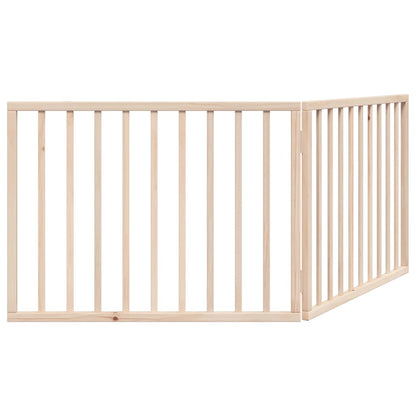 Dog Gate Foldable 2 Panels 160 cm Poplar Wood