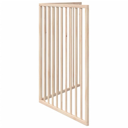 Dog Gate Foldable 2 Panels 160 cm Poplar Wood