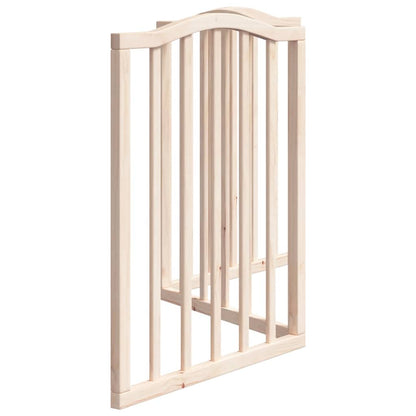 Dog Gate Foldable 3 Panels 150 cm Poplar Wood