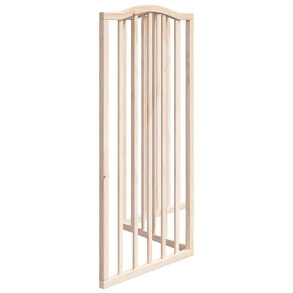 Dog Gate Foldable 3 Panels 150 cm Poplar Wood