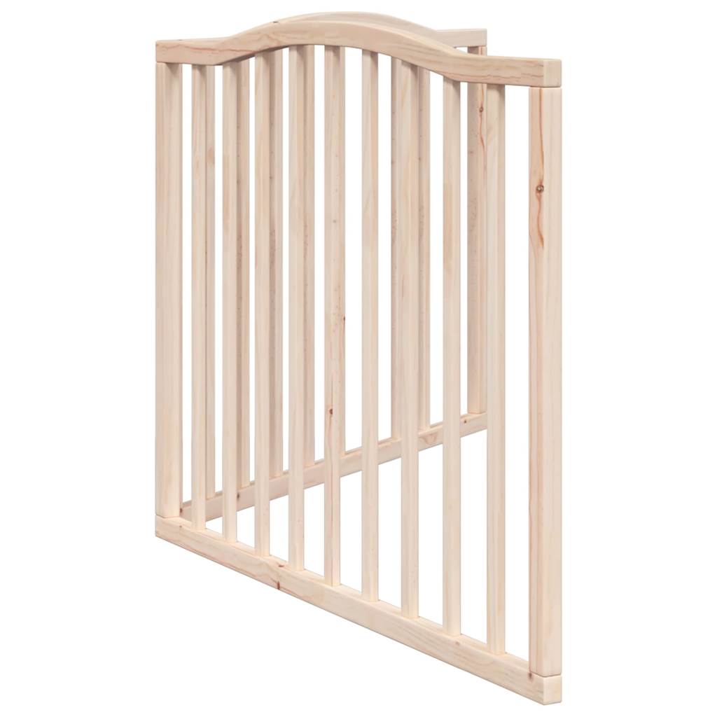 Dog Gate Foldable 2 Panels 160 cm Poplar Wood