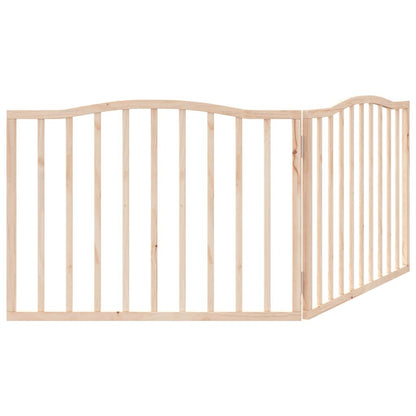 Dog Gate Foldable 2 Panels 160 cm Poplar Wood