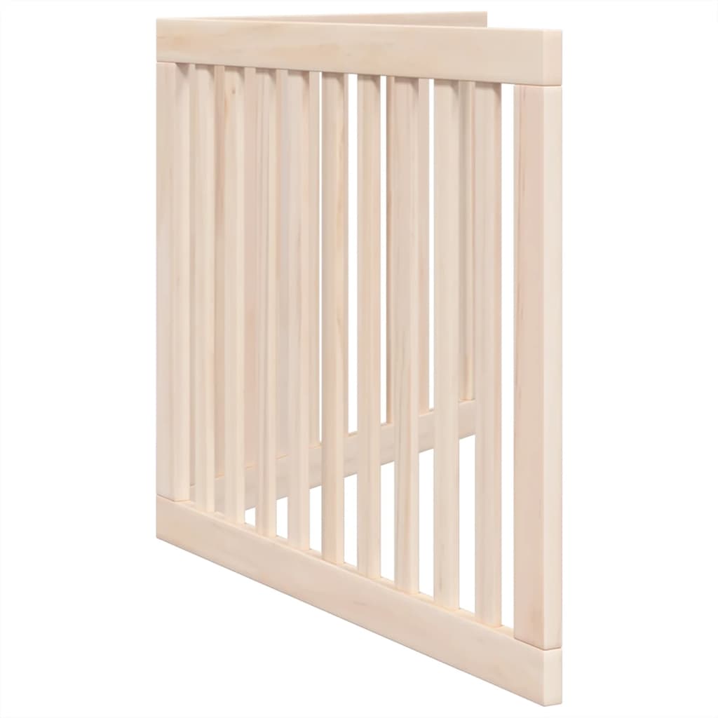 Dog Gate Foldable 2 Panels 160 cm Poplar Wood