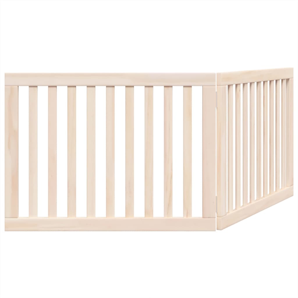 Dog Gate Foldable 2 Panels 160 cm Poplar Wood