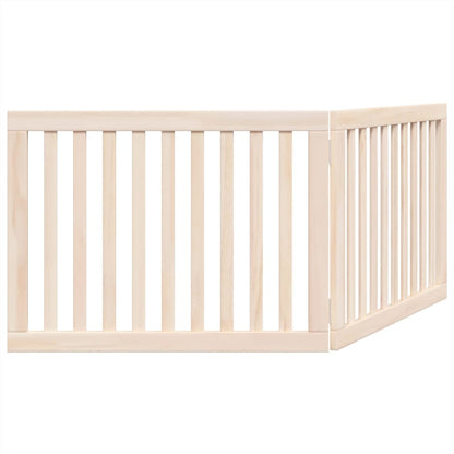 Dog Gate Foldable 2 Panels 160 cm Poplar Wood