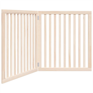 Dog Gate Foldable 2 Panels 160 cm Poplar Wood