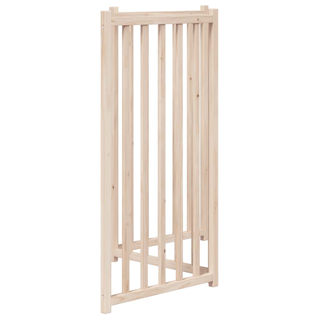 Dog Gate Foldable 3 Panels 150 cm Solid Wood Fir