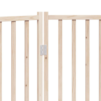 Dog Gate Foldable 3 Panels 150 cm Solid Wood Fir