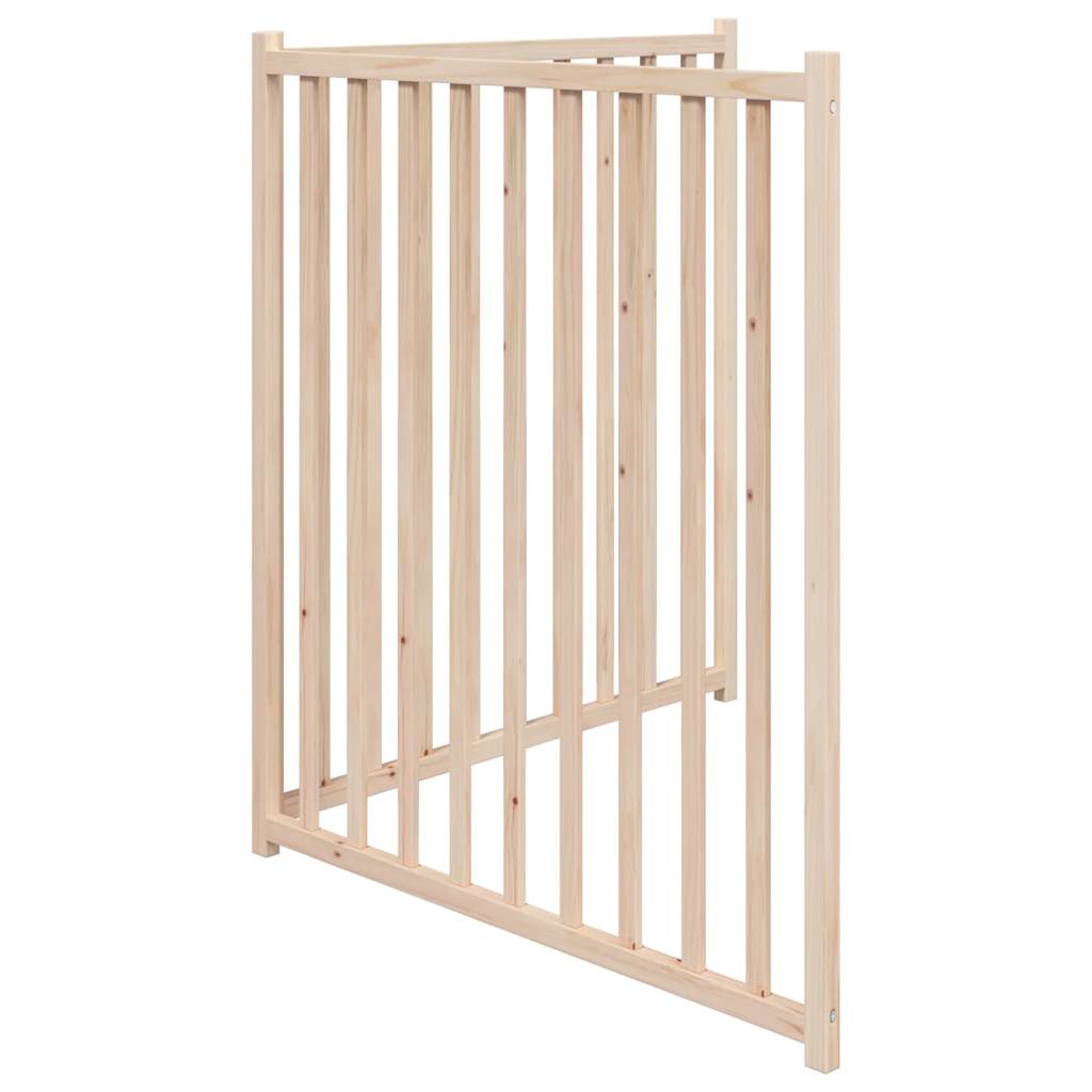 Dog Gate Foldable 2 Panels 160 cm Solid Wood Fir