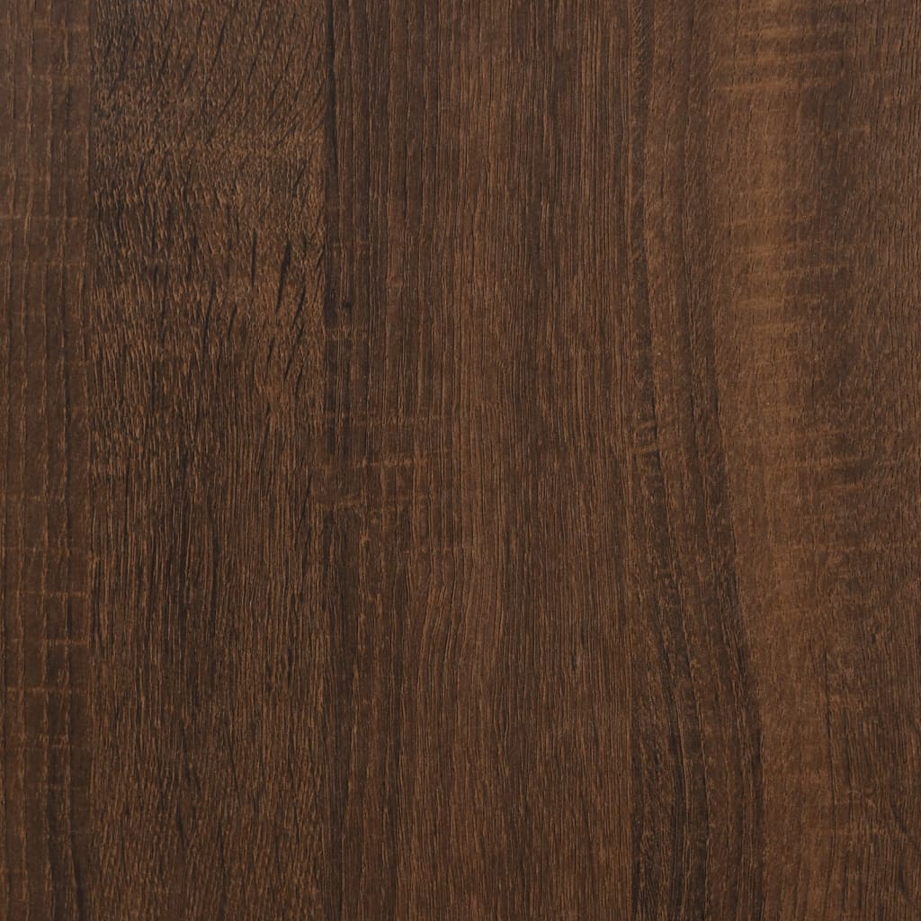 TV Cabinet with Door Brown Oak 102x30x36 cm