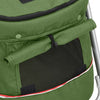 Folding Dog Stroller Green 100x49x96 cm Linen Fabric