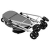 2-Layers Folding Dog Stroller Grey 83x48x97 cm Oxford Fabric
