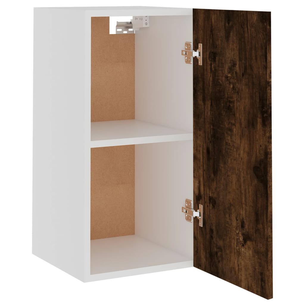 Hanging Cabinet Lyon Smoked Oak 29.5x31x60 cm Engineered Wood