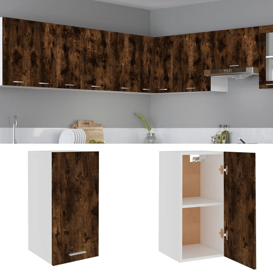 Hanging Cabinet Lyon Smoked Oak 29.5x31x60 cm Engineered Wood