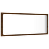 2 Piece Bathroom Furniture Set Brown Oak Engineered Wood