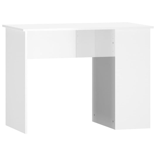 Desk | High gloss white | Engineered wood | 100 cm x 55 cm x 75 cm