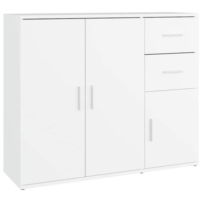 Sideboard White 91x29.5x75 cm Engineered Wood