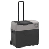 Cool Box with Wheel and Adapter Black&Grey 30 L Polypropylene