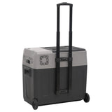 Cool Box with Wheel and Adapter Black&Grey 30 L Polypropylene