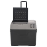 Cool Box with Wheel and Adapter Black&Grey 40 L Polypropylene