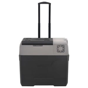 Cool Box with Wheel and Adapter Black&Grey 40 L Polypropylene