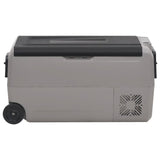 Cool Box with Wheel and Handle Black&Grey 60 L PP&PE