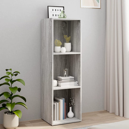 Book Cabinet | Grey sonoma | Engineered wood | Tall | Book Cabinet