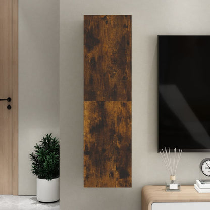 Wall-mounted TV Cabinet Smoked Oak 30.5x30x110 cm