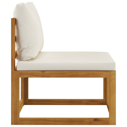 3 Piece Garden Lounge Set with Cushions Solid Wood Acacia