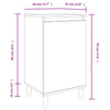 Bedside Cabinet Brown Oak 40x35x70 cm Engineered Wood