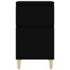 Bedside Cabinet Black 40x35x70 cm