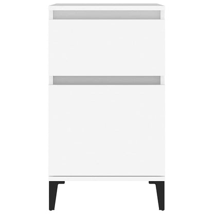 Bedside Cabinet White 40x35x70 cm