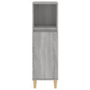 Bathroom Cabinet Grey Sonoma 30x30x100 cm Engineered Wood