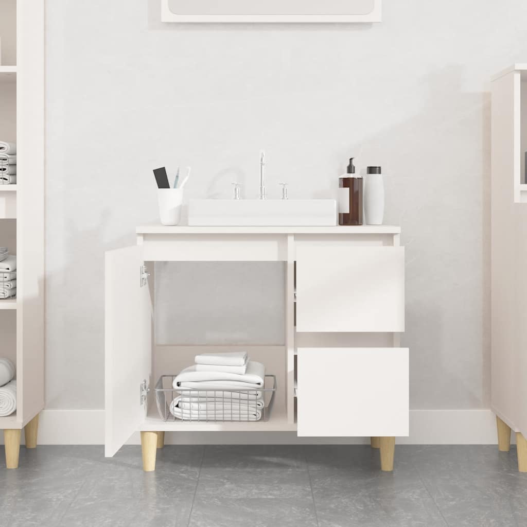 Bathroom Cabinet | White | Engineered wood | Medium | Bathroom Cabinet