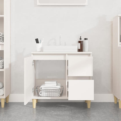 Bathroom Cabinet | White | Engineered wood | Medium | Bathroom Cabinet