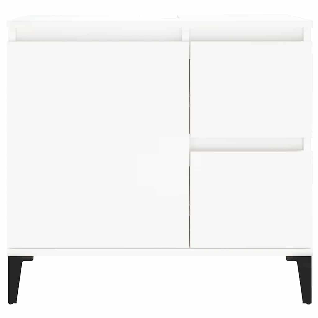 Bathroom Cabinet | White | Engineered wood, metal | Medium