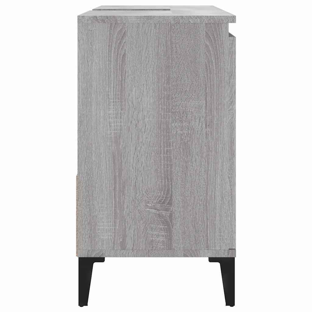 Bathroom Cabinet | Grey Sonoma | Engineered Wood, Metal | Standard