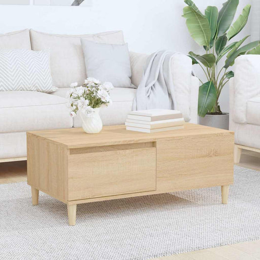Coffee Table Sonoma Oak 90x50x36.5 cm Engineered Wood