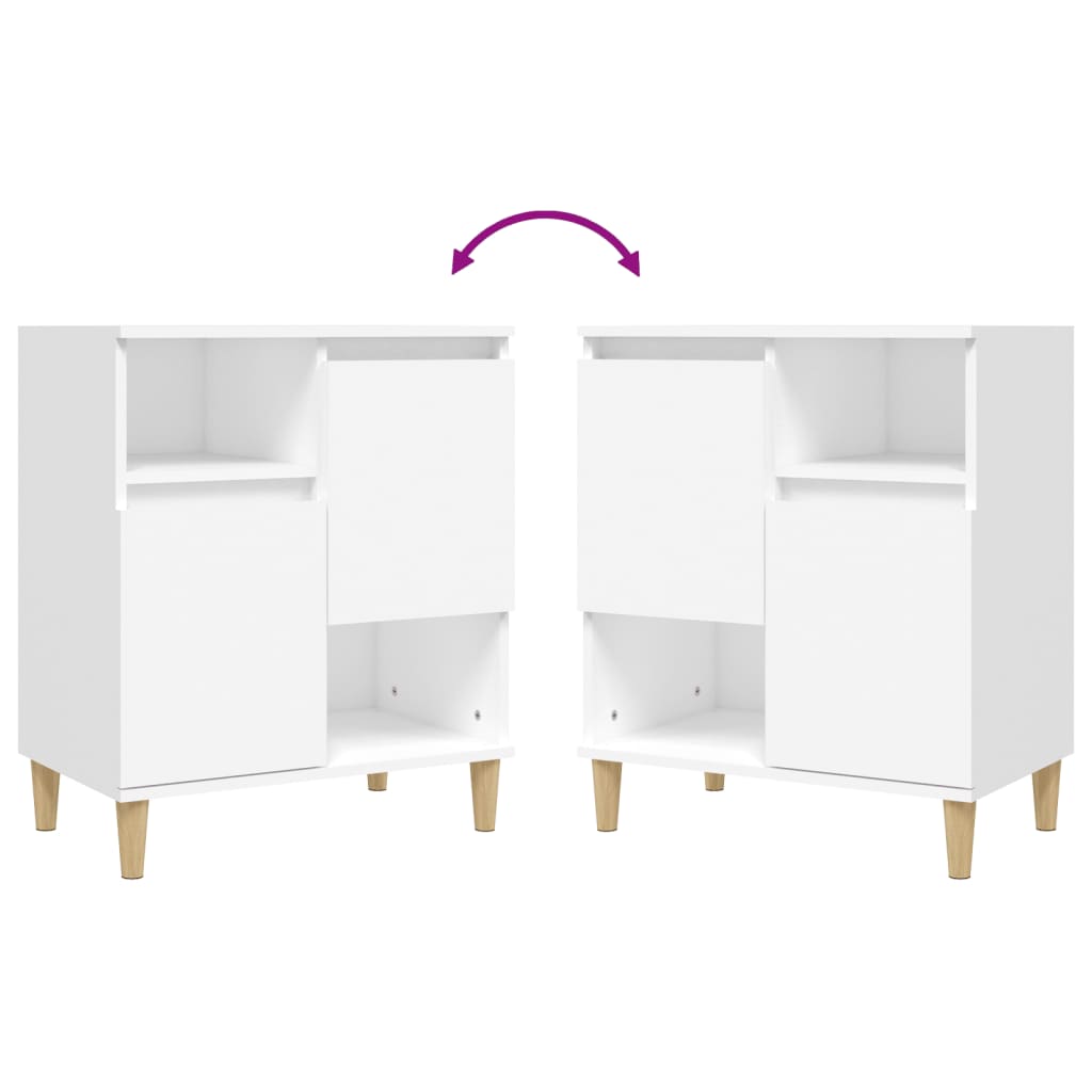Sideboard White 60x35x70 cm Engineered Wood