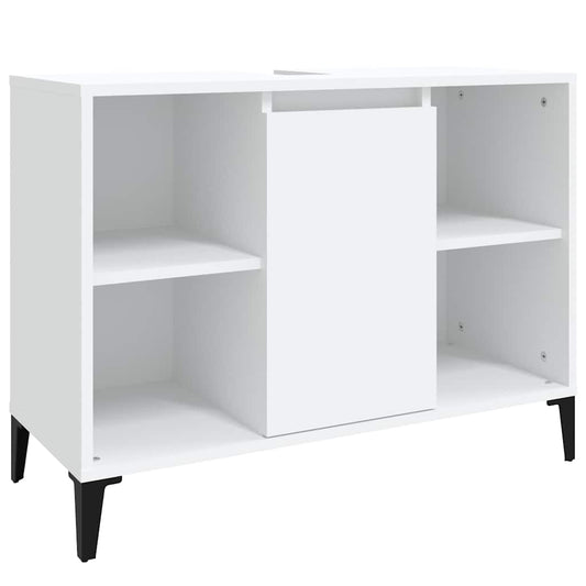 Sink Cabinet | White | Engineered wood, Metal | Medium