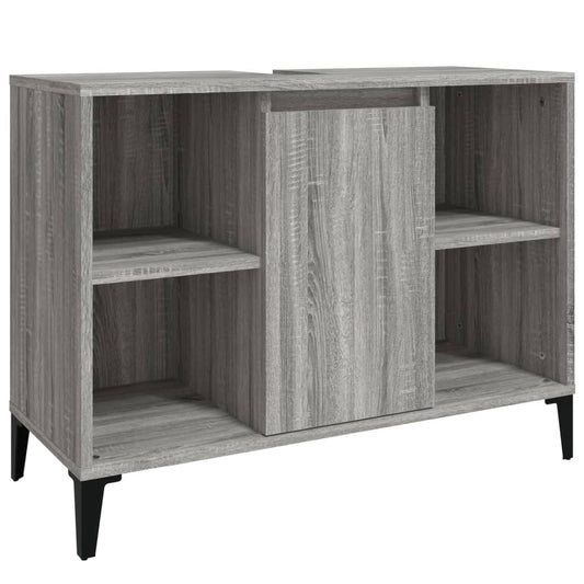 Sink Cabinet | Grey Sonoma | Wooden Structure | Medium Size